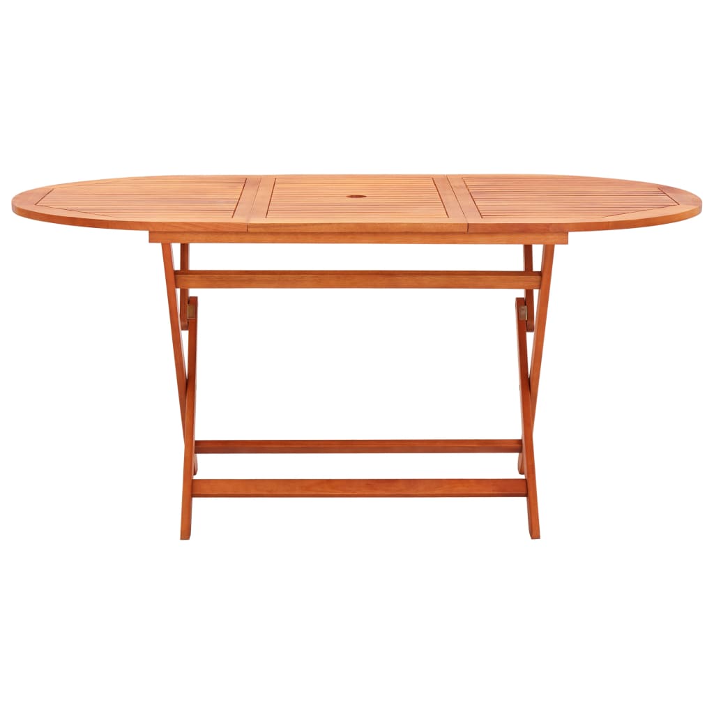 Gartentisch Klappbar 160×85×74 cm Eukalyptus Massivholz